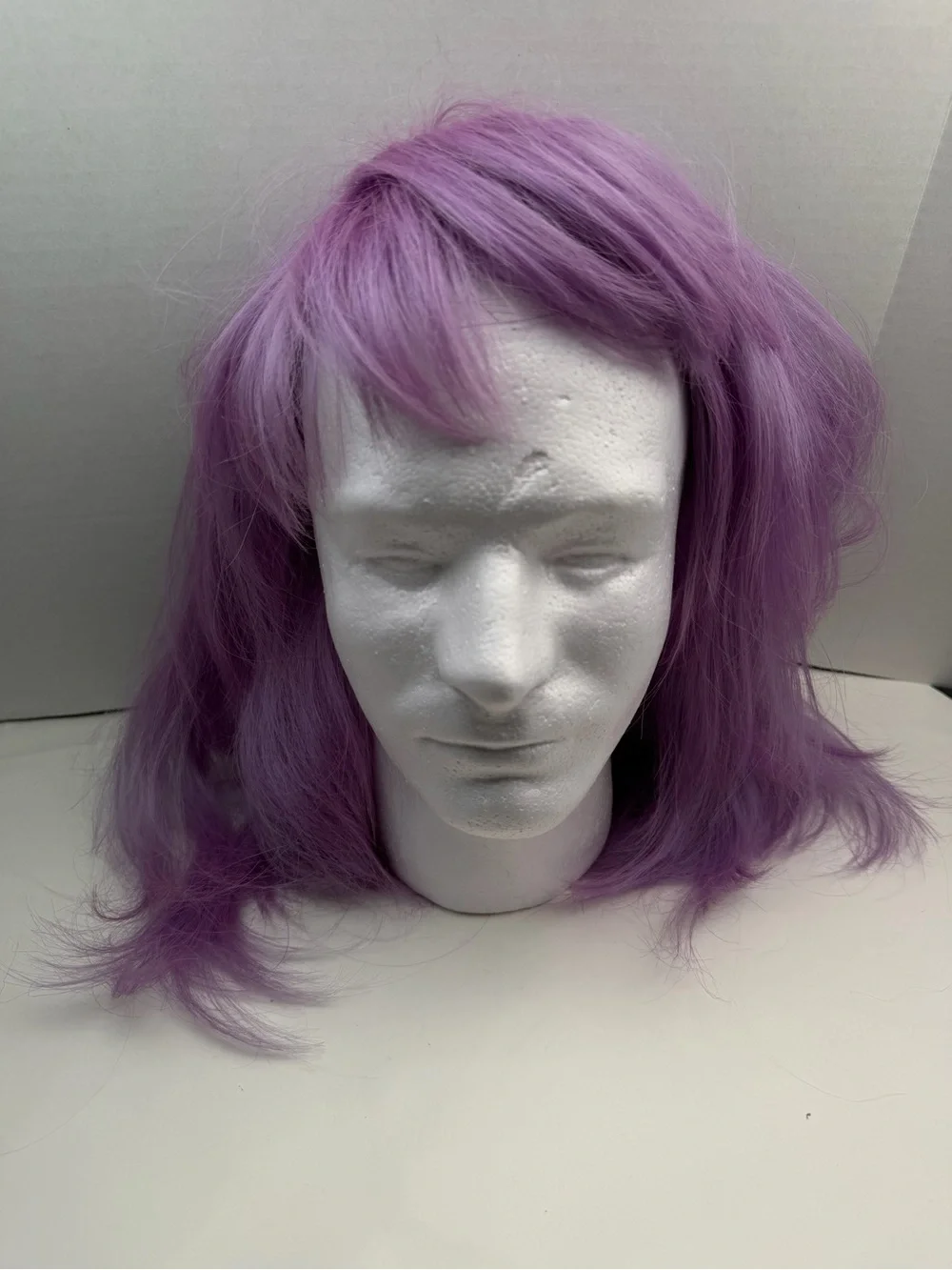 Women’s Wig, Purple, 16 In Long, Synthetic